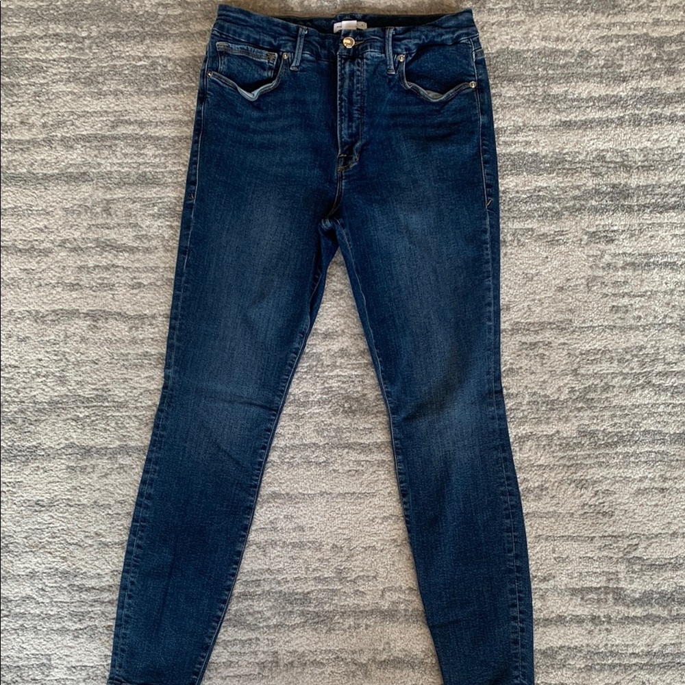 Good American Dark Blue Skinny Jeans
